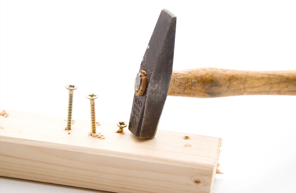 Hitting screws with a hammer shows how using a tool incorrectly doesn't mean it's a bad tool